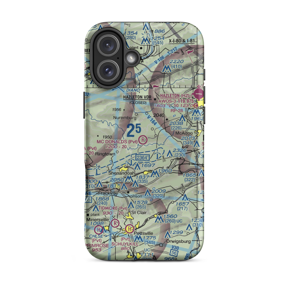 Mc Donald's Airport (6PN9) VFR Sectional  Tough iPhone Case iPhone 16 Plus model shown