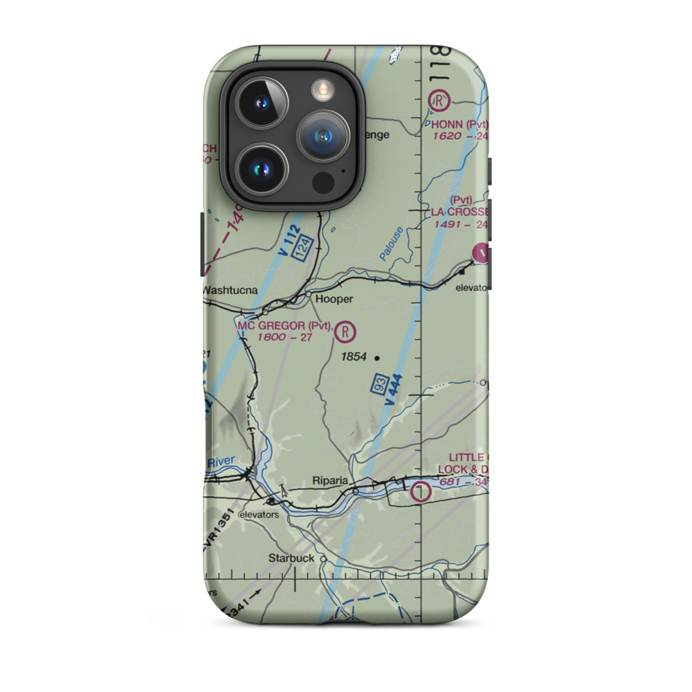 Mc Gregor Airport (73WT) VFR Sectional  Tough iPhone Case iPhone 16 Pro Max model shown