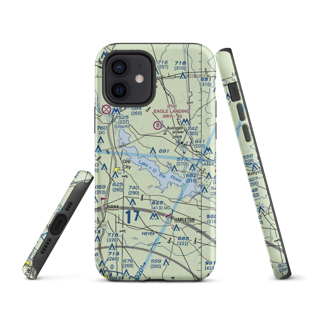 Mc Kenzie Field (6TE9) VFR Sectional  Tough iPhone Case iPhone 12 model shown
