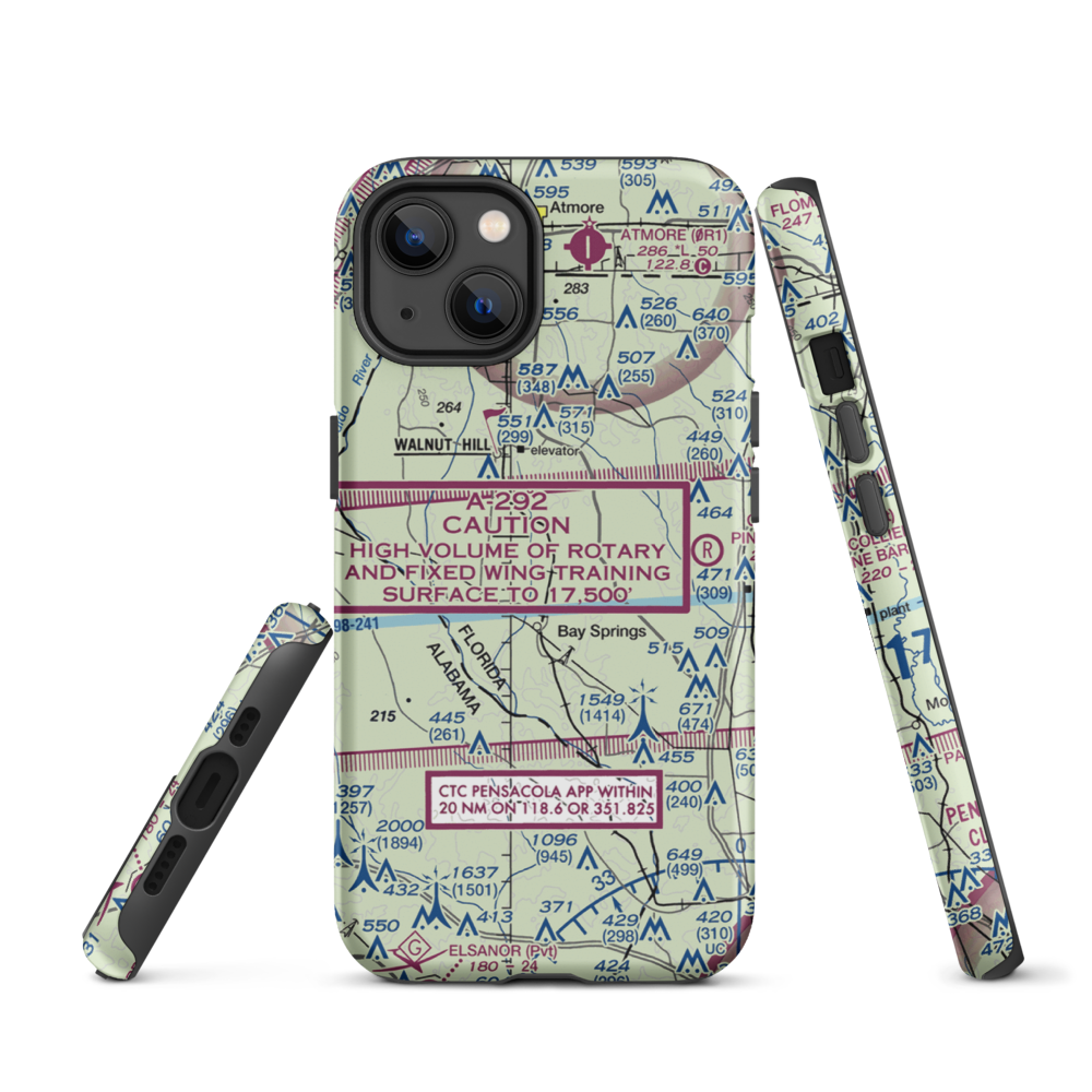 Mc Kinnon Airpark (48FL) VFR Sectional  Tough iPhone Case iPhone 13 model shown