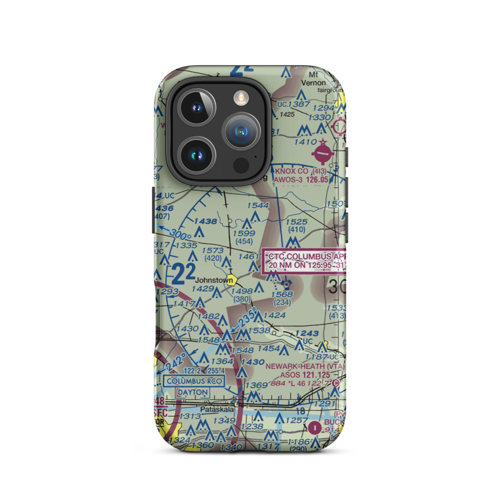 Mc Knight Airport (5OI8) VFR Sectional  Tough iPhone Case iPhone 16 Pro model shown