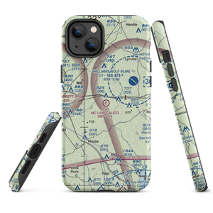 Mc Lain  -Calico Airport (MS70) VFR Sectional  Tough iPhone Case