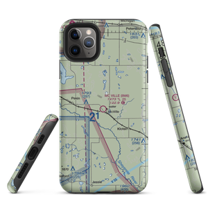 Mc Ville Municipal Airport (8M6) VFR Sectional  Tough iPhone Case