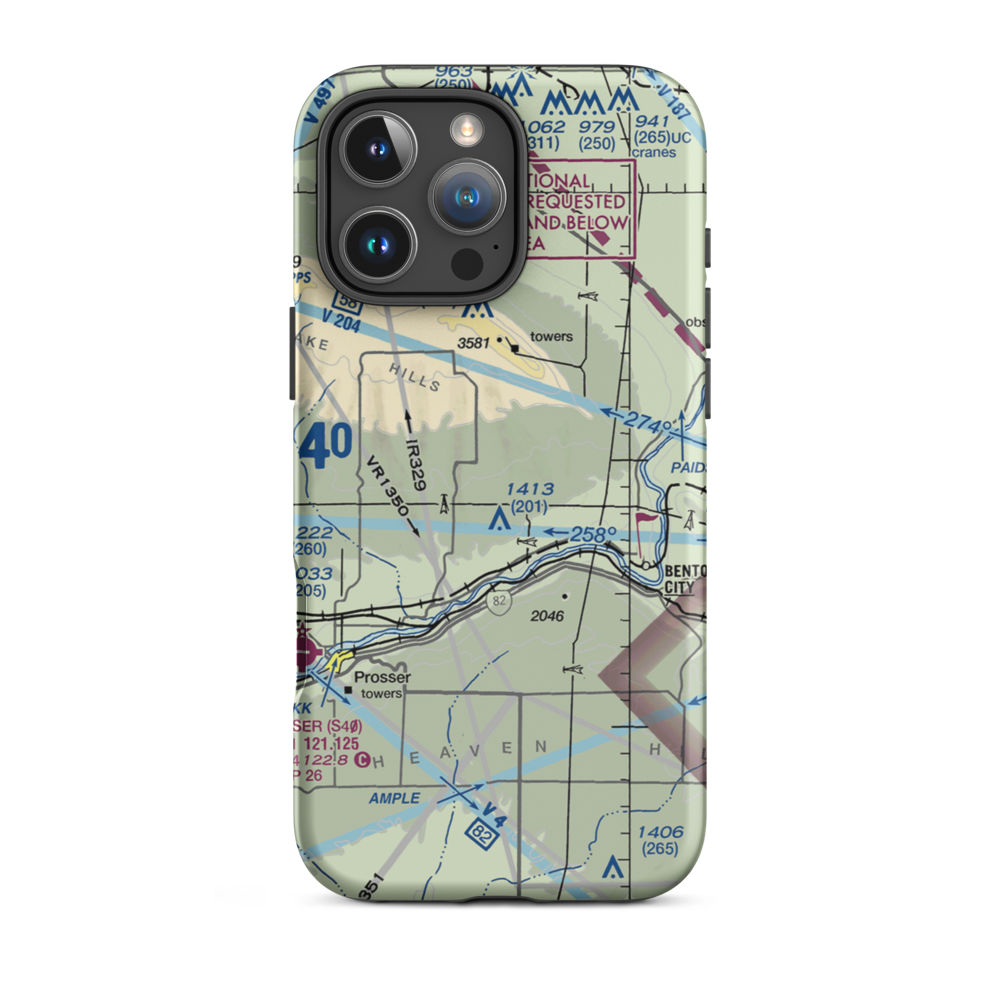 Mc Whorter Ranch Airport (7WA7) VFR Sectional  Tough iPhone Case iPhone 16 Pro Max model shown