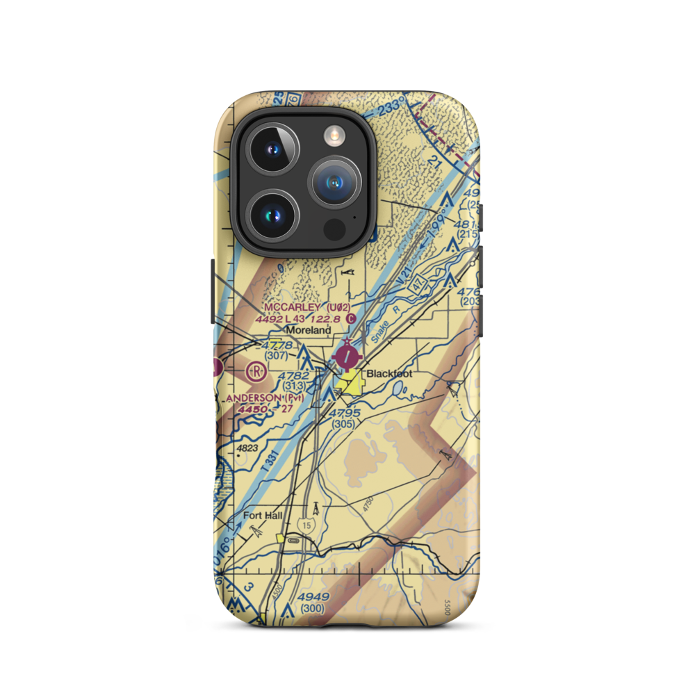 Mccarley Field (U02) VFR Sectional  Tough iPhone Case iPhone 16 Pro model shown