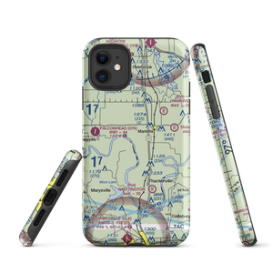 Mcgehee Catfish Restaurant Airport (T40) VFR Sectional  Tough iPhone Case