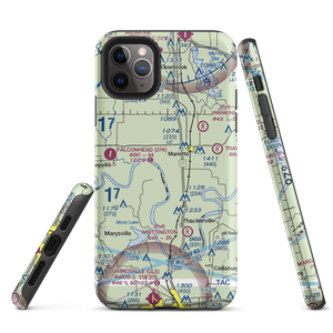 Mcgehee Catfish Restaurant Airport (T40) VFR Sectional  Tough iPhone Case