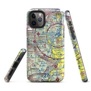 Mcgregor Airfield (12OH) VFR Sectional  Tough iPhone Case