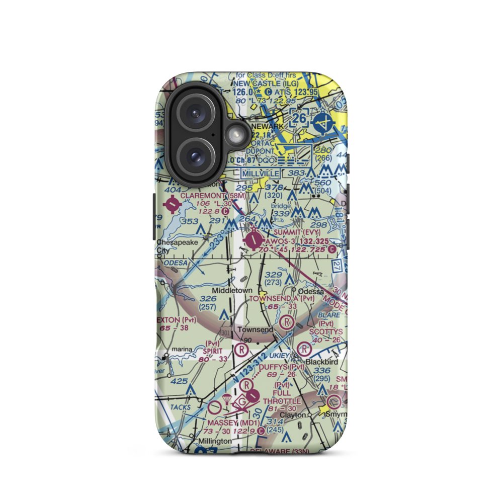 Mckeown Airport (1DE5) VFR Sectional  Tough iPhone Case iPhone 16 model shown