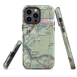 Meadow Lark Aerodrome Ultralight Flightpark (62TN) VFR Sectional  Tough iPhone Case