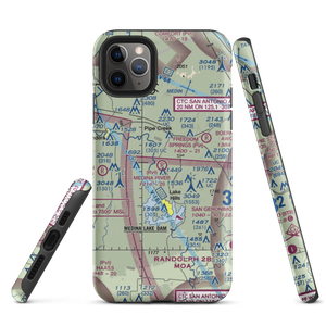 Medina River Ranch Airport (XS43) VFR Sectional  Tough iPhone Case