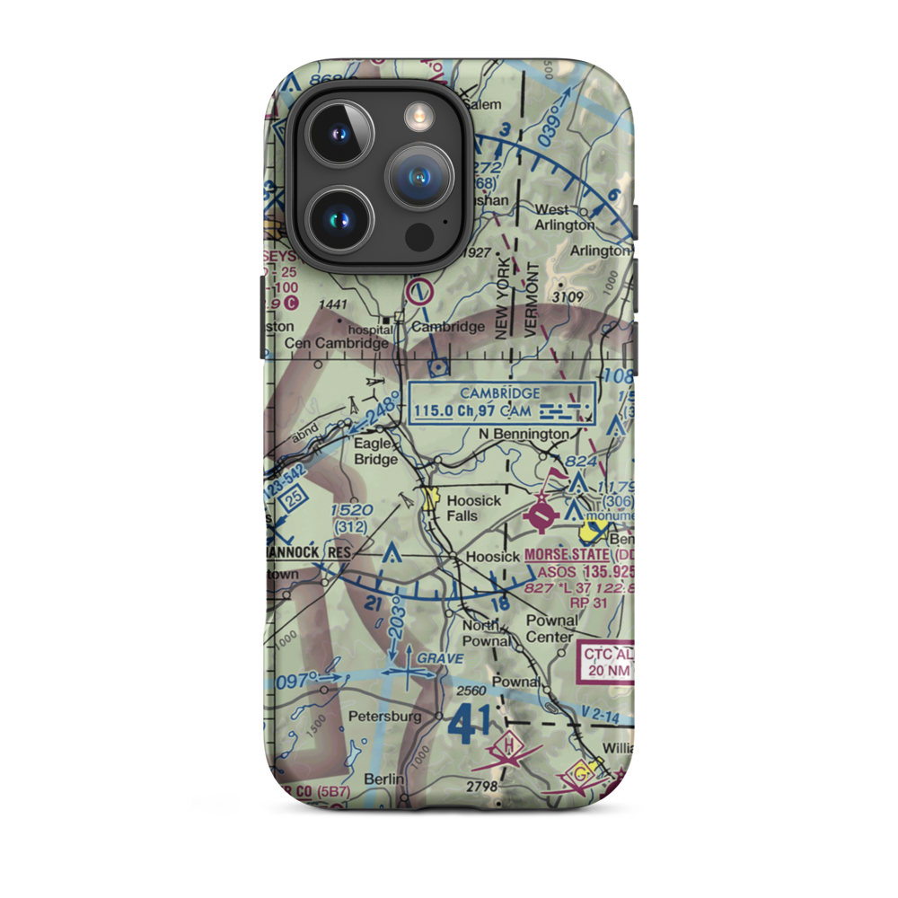 Meerwarth Airport (6NK2) VFR Sectional  Tough iPhone Case iPhone 16 Pro Max model shown