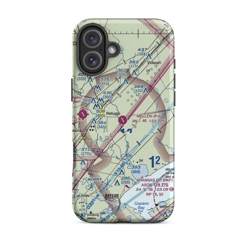 Mellon Ranch Airport (XS59) VFR Sectional  Tough iPhone Case iPhone 16 Plus model shown