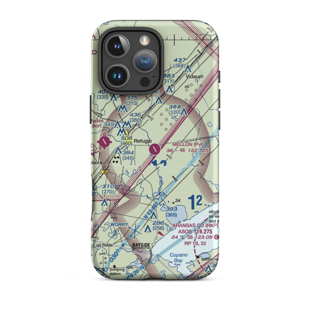 Mellon Ranch Airport (XS59) VFR Sectional  Tough iPhone Case iPhone 16 Pro Max model shown