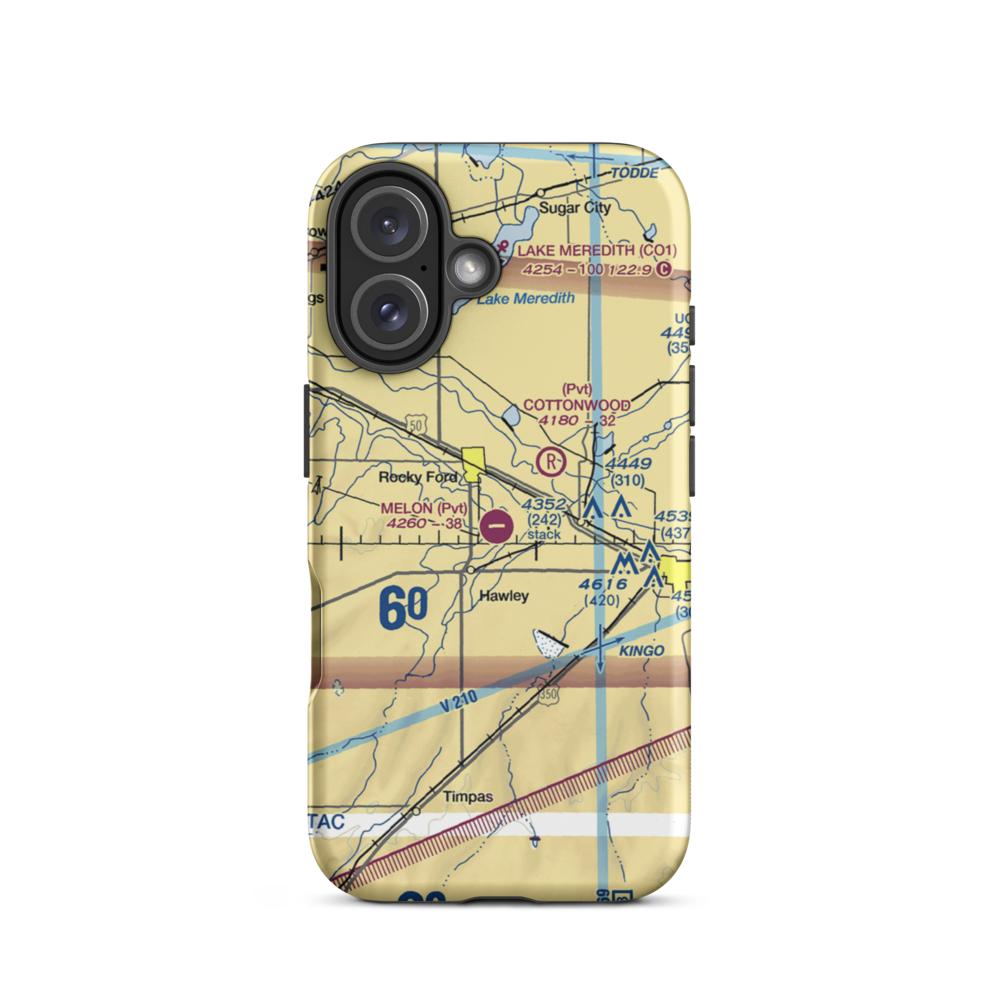 Melon Field (1CO5) VFR Sectional  Tough iPhone Case iPhone 16 model shown