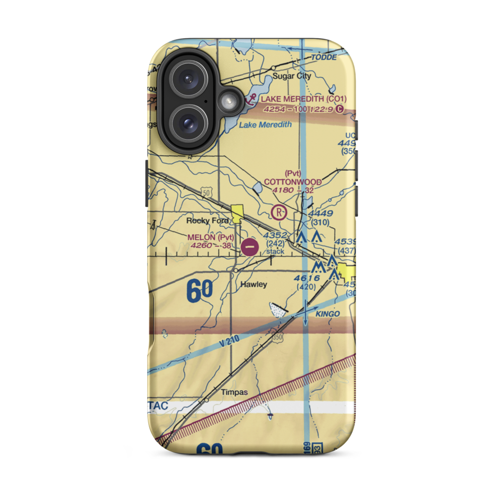 Melon Field (1CO5) VFR Sectional  Tough iPhone Case iPhone 16 Plus model shown