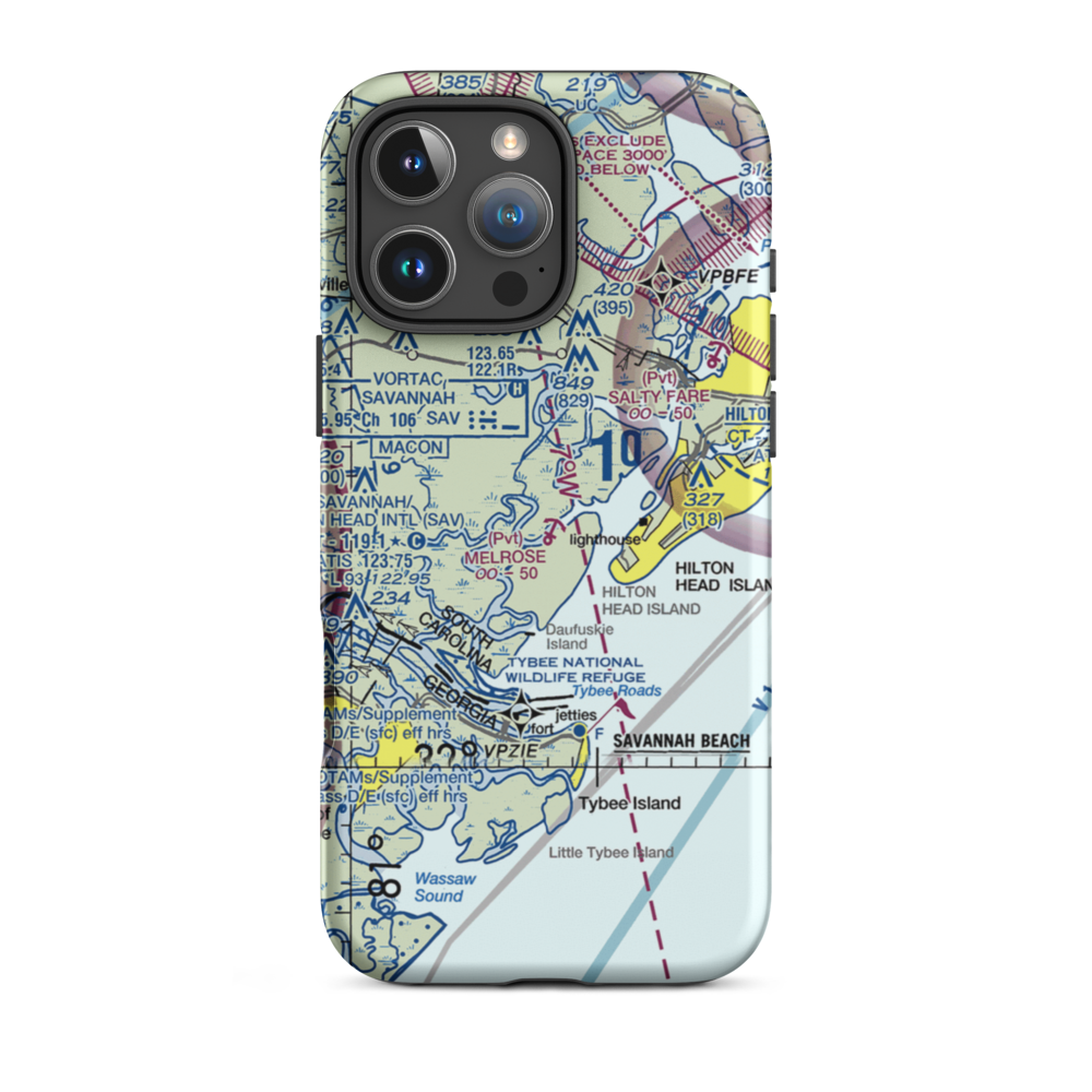 Melrose Landing Seaplane Base (2SC3) VFR Sectional  Tough iPhone Case iPhone 16 Pro Max model shown