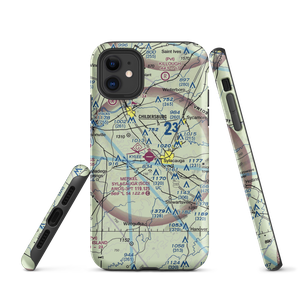 Merkel Field Sylacauga Municipal Airport (SCD) VFR Sectional  Tough iPhone Case