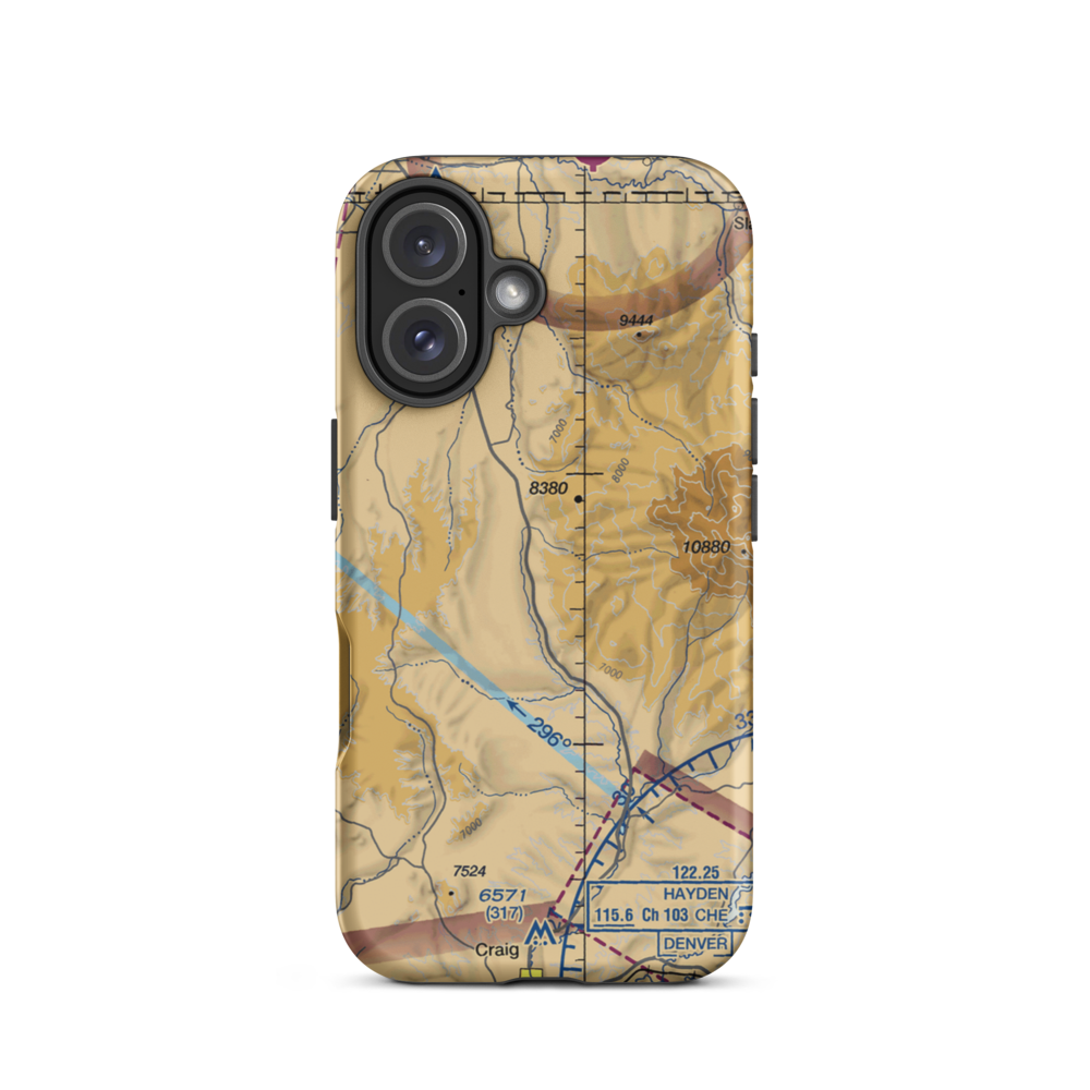 Mesa View Ranch Airport (5CO7) VFR Sectional  Tough iPhone Case iPhone 16 model shown