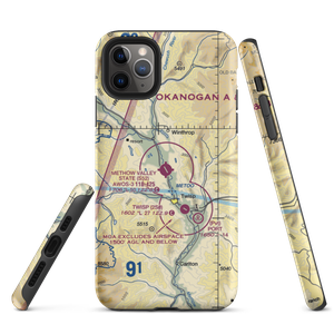 Methow Valley State Airport (S52) VFR Sectional  Tough iPhone Case