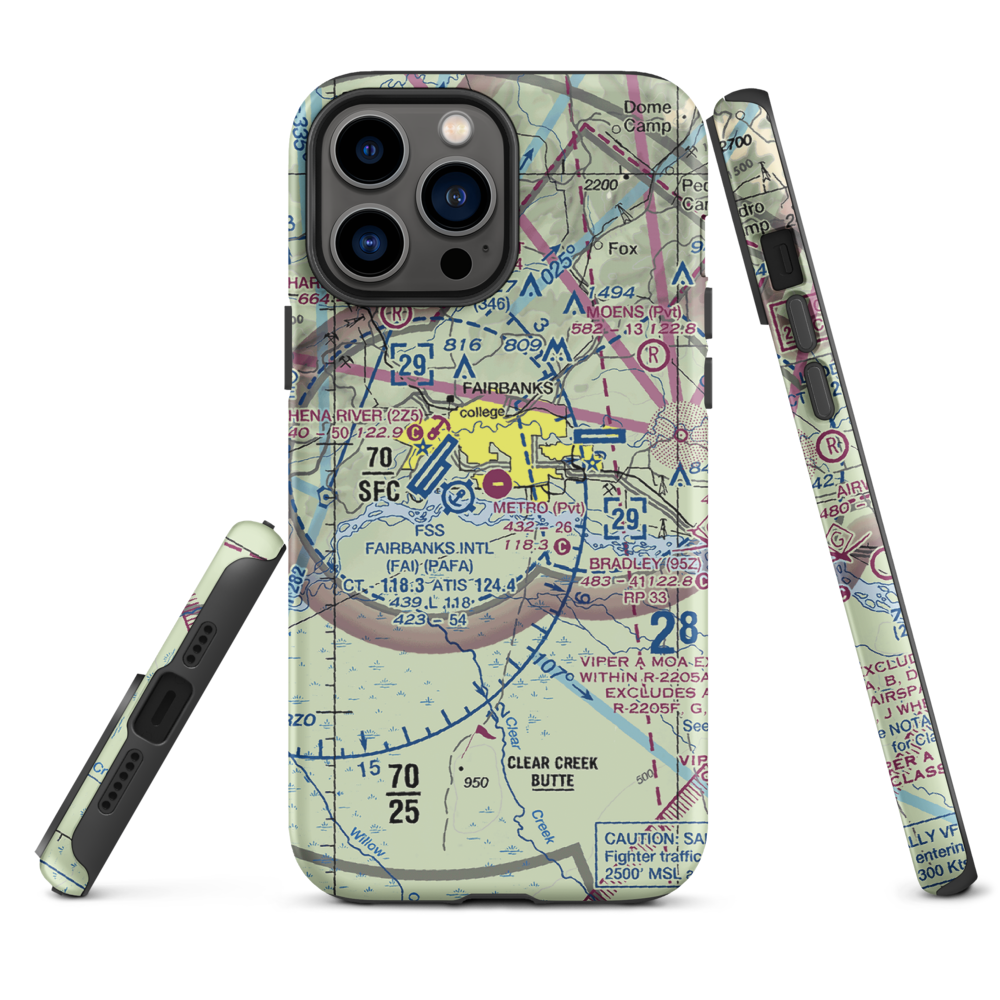 Metro Field (MTF) VFR Sectional  Tough iPhone Case iPhone 13 Pro Max model shown