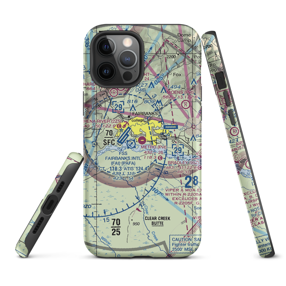 Metro Field (MTF) VFR Sectional  Tough iPhone Case iPhone 12 Pro Max model shown