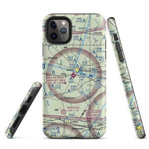 Metter Municipal Airport (MHP) VFR Sectional  Tough iPhone Case