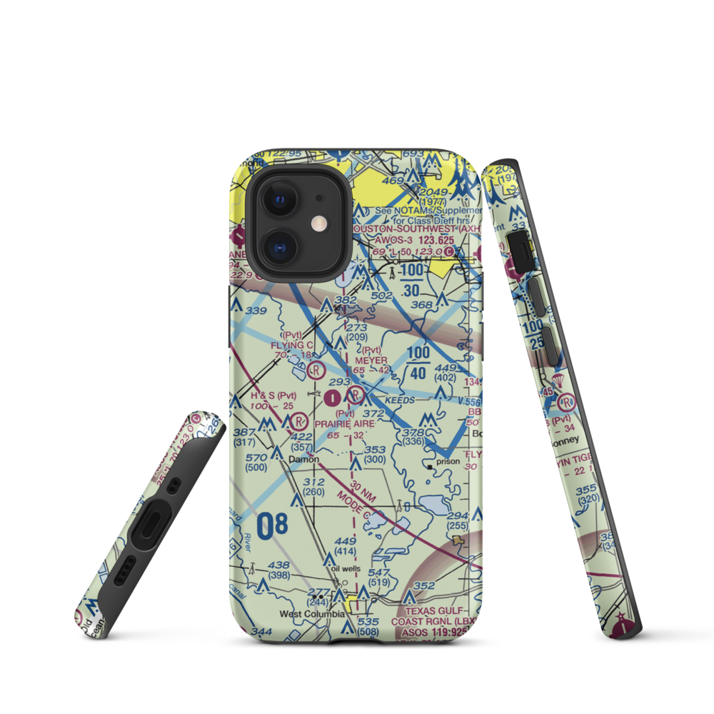 Meyer Field (TA33) VFR Sectional  Tough iPhone Case iPhone 12 mini model shown