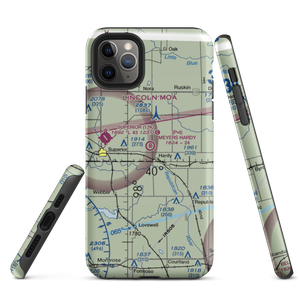Meyers Freedom Flight Hardy Airport (85NE) VFR Sectional  Tough iPhone Case