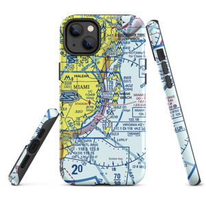 Miami Heliport (X48) VFR Sectional  Tough iPhone Case