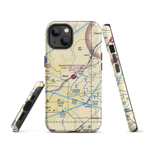 Miami Roberts County Airport (3E0) VFR Sectional  Tough iPhone Case