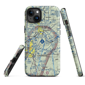 Mid Ohio Valley Regional Airport (PKB) VFR Sectional  Tough iPhone Case