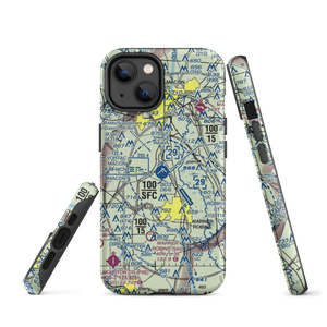 Middle Georgia Regional Airport (MCN) VFR Sectional  Tough iPhone Case