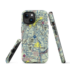 Middle Georgia Regional Airport (MCN) VFR Sectional  Tough iPhone Case