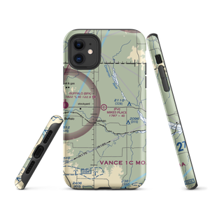Mike's Place Airport (96OK) VFR Sectional  Tough iPhone Case