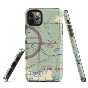 Mike's Place Airport (96OK) VFR Sectional  Tough iPhone Case