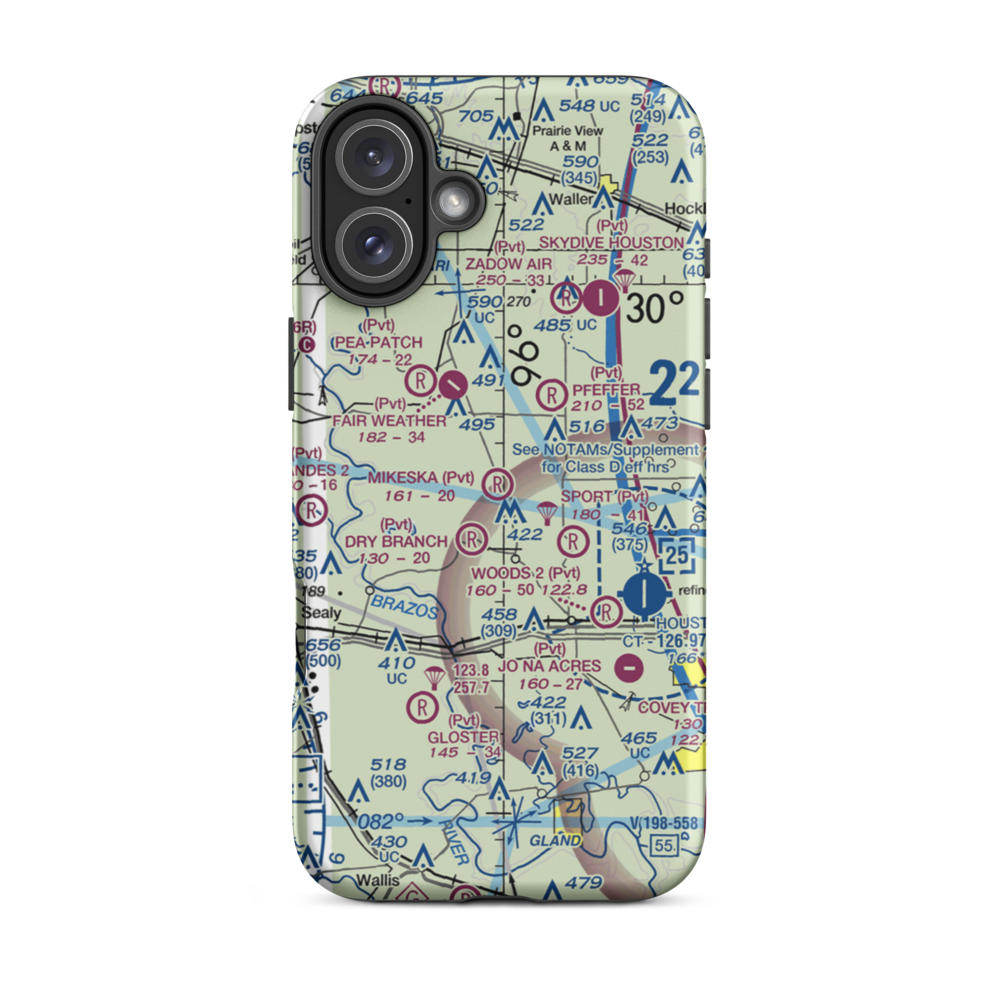 Mikeska Field (1XA4) VFR Sectional  Tough iPhone Case iPhone 16 Plus model shown