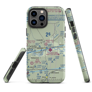 Miller Aeroplane Field (83KS) VFR Sectional  Tough iPhone Case