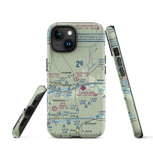 Miller Aeroplane Field (83KS) VFR Sectional  Tough iPhone Case