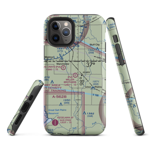 Miller Brothers Airport (OK47) VFR Sectional  Tough iPhone Case