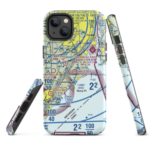 Mills Field (MI53) VFR Sectional  Tough iPhone Case