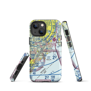 Mills Field (MI53) VFR Sectional  Tough iPhone Case