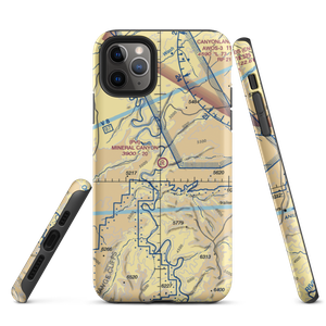Mineral Canyon Strip (UT75) VFR Sectional  Tough iPhone Case