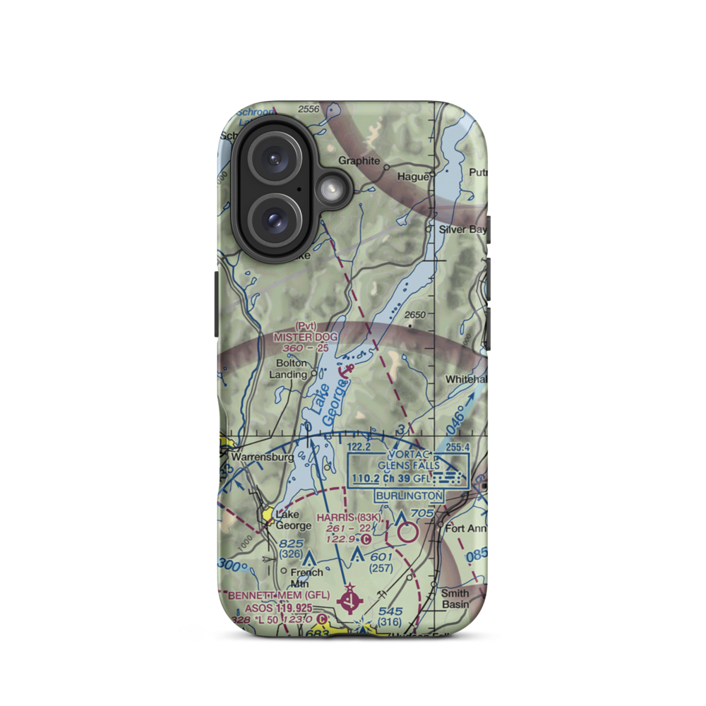 Mister Dog Seaplane Base (8NK8) VFR Sectional  Tough iPhone Case iPhone 16 model shown