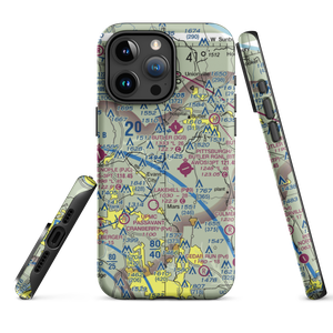 Misty Hill Farm Airport (PN14) VFR Sectional  Tough iPhone Case