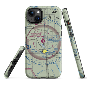 Mitchell Municipal Airport (MHE) VFR Sectional  Tough iPhone Case