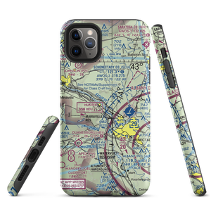 Mohawk Valley Airport (K13) VFR Sectional  Tough iPhone Case