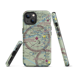 Monett Municipal Airport (HFJ) VFR Sectional  Tough iPhone Case