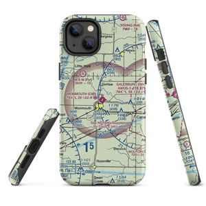 Monmouth Municipal Airport (C66) VFR Sectional  Tough iPhone Case