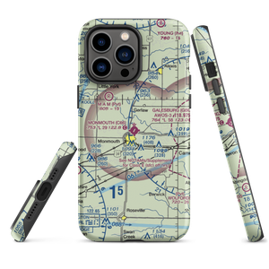 Monmouth Municipal Airport (C66) VFR Sectional  Tough iPhone Case